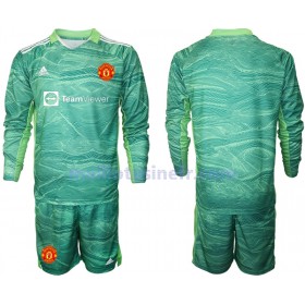 Maillot de Foot Manchester United Gardien Troisième 2021-22 Manches Longues - Enfant